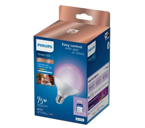 Philips E27 G95 11W 75W RGB