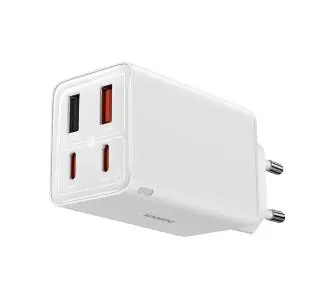 Ładowarka sieciowa Baseus GaN6 Pro 2xUSB-C + 2xUSB 65W Biały