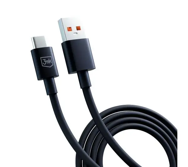 3mk Hyper USB-A do USB-C 1,2M 3A Czarny