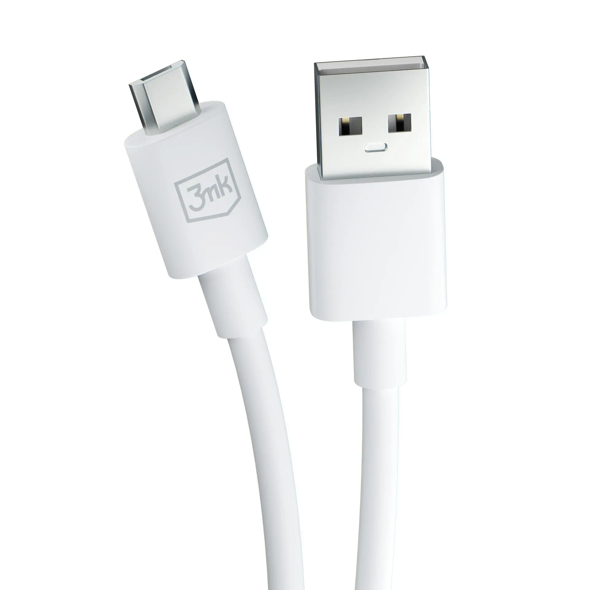 Kabel 3mk Hyper USB-A do microUSB 1,2m 5V 2,4A Biały