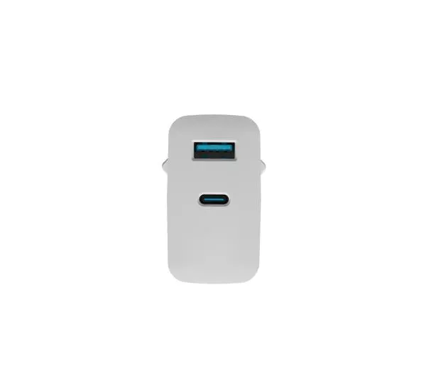 Natec Ribera GaN 1xUSB-A+1xUSB-C 65W Biały