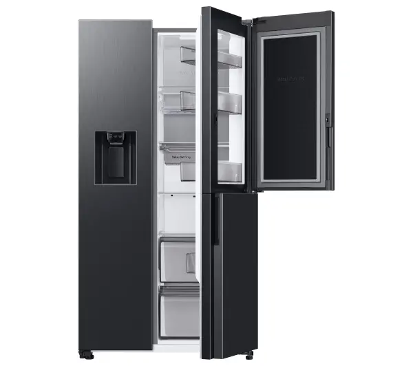 Samsung SBS RH68DG885DB1 Funkcje AI Pełny No Frost 178cm Dystrybutor wody Kostkarka automatyczna Zdalne sterowanie Grafitowy - Kup na Raty - RRSO 0%