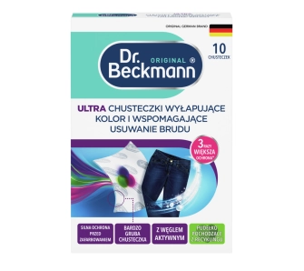 Chusteczki do prania Dr. Beckmann wyłapujące kolor i wspomagające usuwanie brudu 10szt