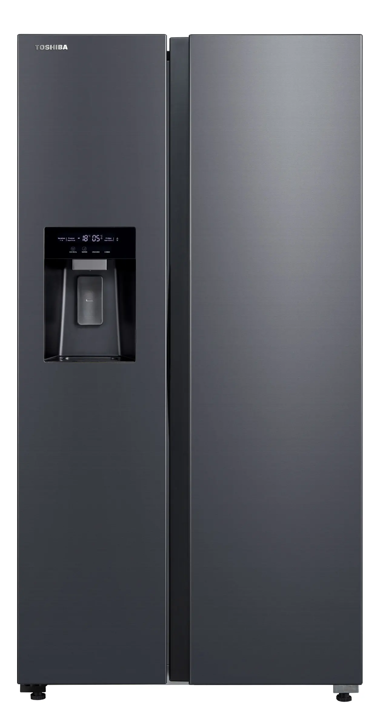 Lodówka Toshiba SBS GR-RS755WI-PMJ(06) Pełny No Frost 177,5cm Dystrybutor wody Zdalne sterowanie Szary