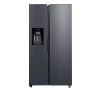 Lodówka Toshiba SBS GR-RS755WI-PMJ(06) Pełny No Frost 177,5cm Dystrybutor wody Zdalne sterowanie Szary