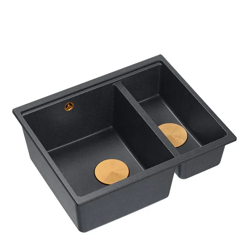Zlewozmywak Quadron LOGAN 150 HCQL5646U8-C1_U Granitowy Black diamond/Miedziany