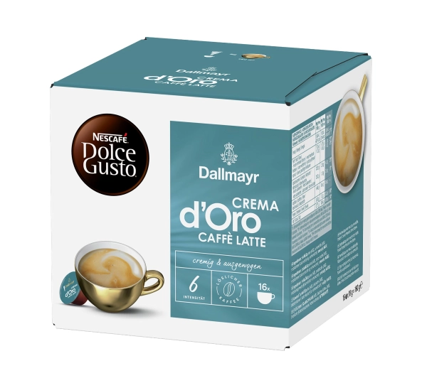 Nescafe Dolce Gusto Dallmayr Crema d'Oro Caffe Latte 16szt.