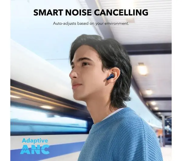 Soundcore P40i Dokanałowe Bluetooth Niebieski - ⚡ EURO HIT CENOWY! ⚡