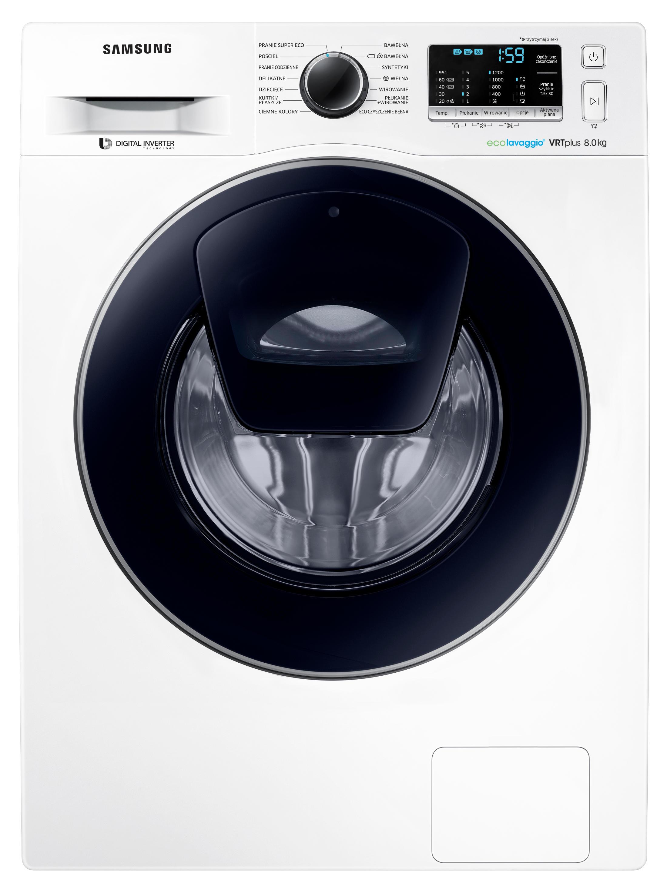 Pralka Samsung AddWash Slim WW80K5210VW