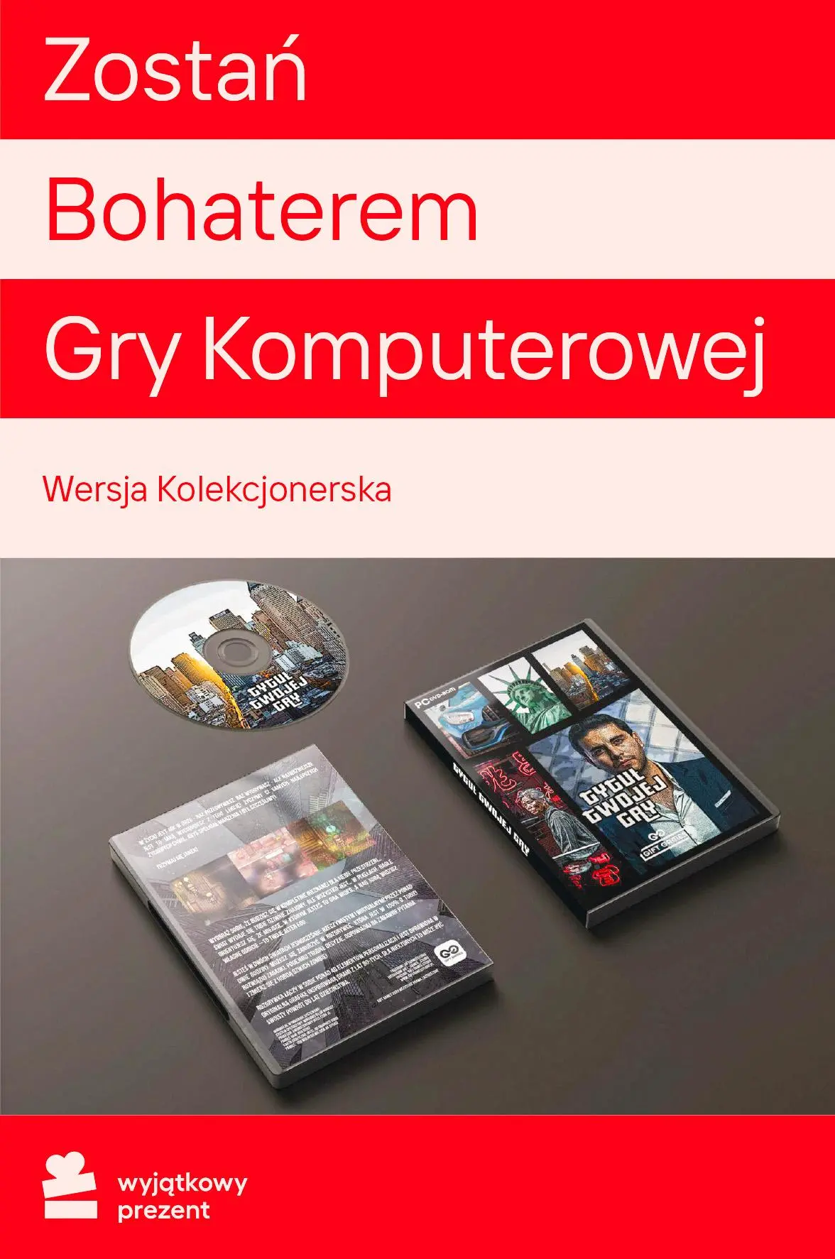 Karta Podarunkowa Zostań Bohaterem Gry Komputerowej Edycja Kolekcjonerska Obecnie dostępne tylko w sklepach stacjonarnych