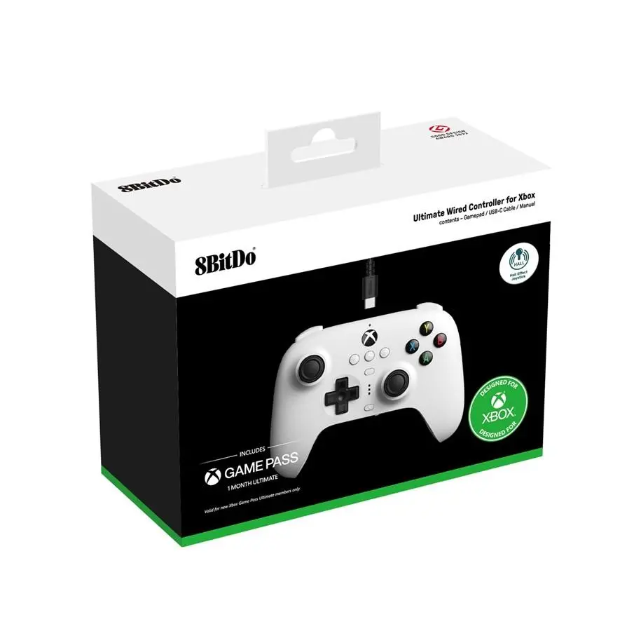 фото Геймпад 8BitDo Ultimate Wired Hall Effect White