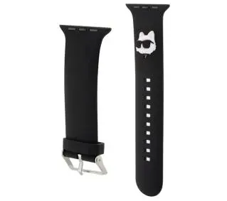 Karl Lagerfeld do Watch 38/40/41mm strap 3D Rubber Choupette Heads Czarny