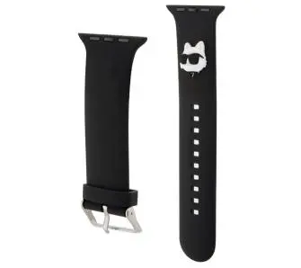 Pasek Karl Lagerfeld do Watch 38/40/41mm strap 3D Rubber Choupette Heads Czarny