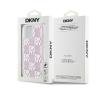 Etui DKNY Liquid Glitter Multilogo do iPhone 15 Różowy