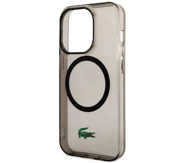 Lacoste Transparent MagSafe do iPhone 14 Pro Czarny