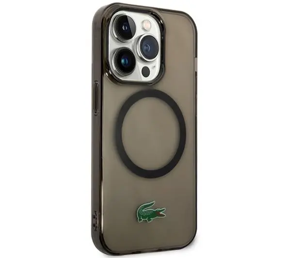 Lacoste Transparent MagSafe do iPhone 14 Pro Czarny