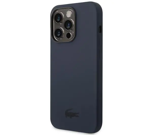 Lacoste Silicone do iPhone 14 Pro Granatowy