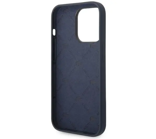 Lacoste Silicone do iPhone 14 Pro Granatowy