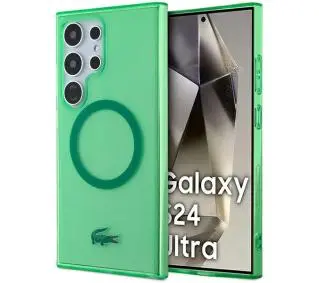 Lacoste Transparent MagSafe do Samsung Galaxy S24 Ultra Zielony