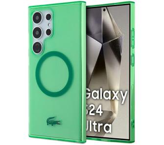 Etui Lacoste Transparent MagSafe do Samsung Galaxy S24 Ultra Zielony