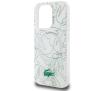 Etui Lacoste LCHMP15XUREH Hardcase Double Layer Repeat MagSafe do iPhone 15 Pro Max Biały