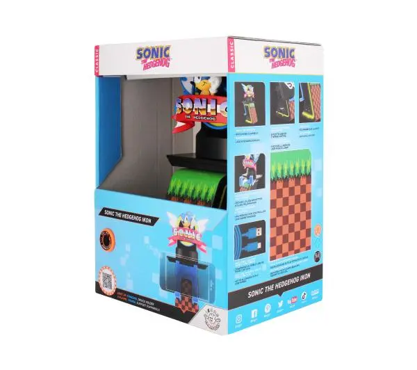 Exquisite Gaming Cable Guys Lampka Stojak na Pada Ikon Sonic