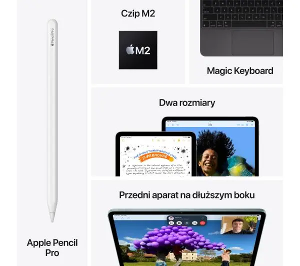 Apple iPad Air 6 gen 2024 13" 8/1TB Wi-Fi Cellular 5G Fioletowy - Kup na Raty - RRSO 0%