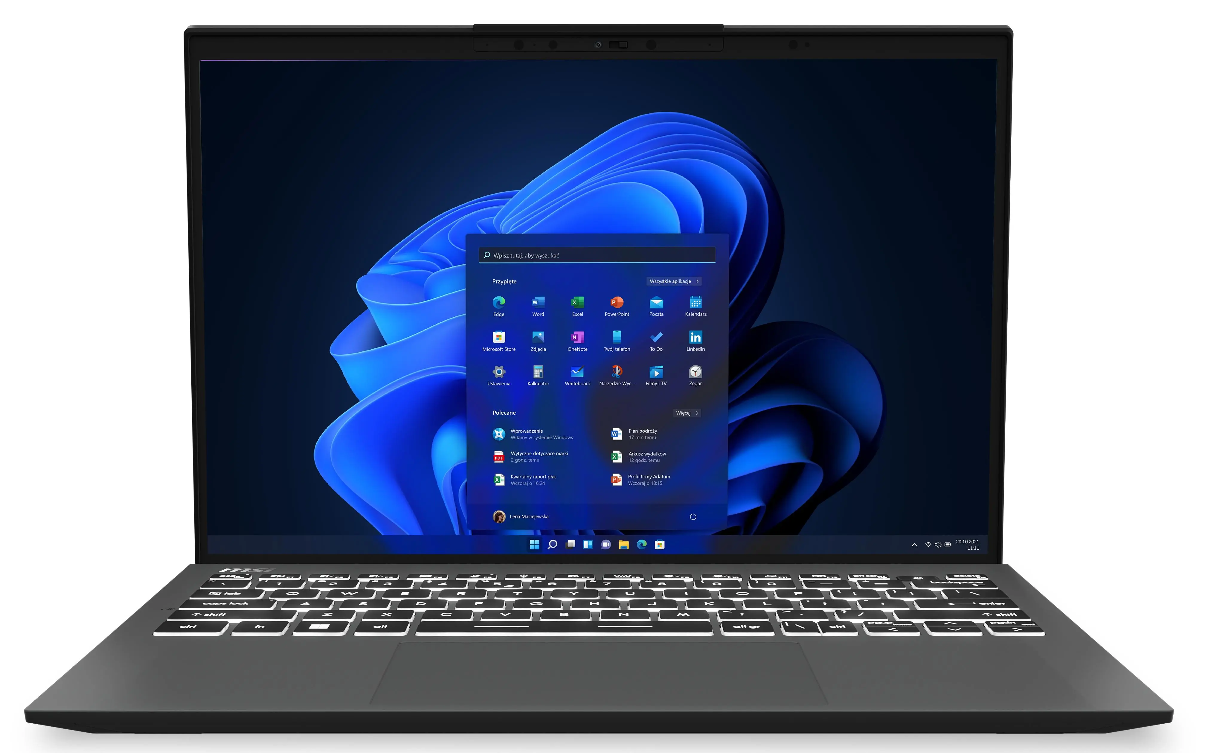 Laptop ultrabook MSI Prestige 13 AI Evo A1MG-070PL OLED 13,3" Ultra 7 155H 32GB RAM 1TB Dysk SSD Win11 Szary Funkcje AI