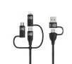 Kabel USAMS U85 2xUSB-C/USB/Micro-USB/Lightning 6w1 PD Fast Charge 100W 1,2m Czarny