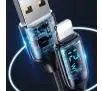 Kabel USAMS U78 Lightning LED  Fast Charging 2,4A  1,2m Czarny