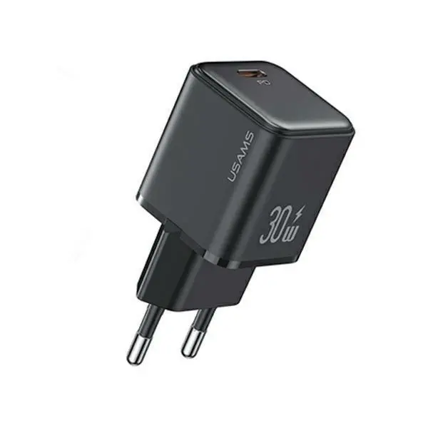 Ładowarka sieciowa USAMS CC186TC01 1x USB-C PD3.0 Fast Charging X-ron Series 30W Czarny