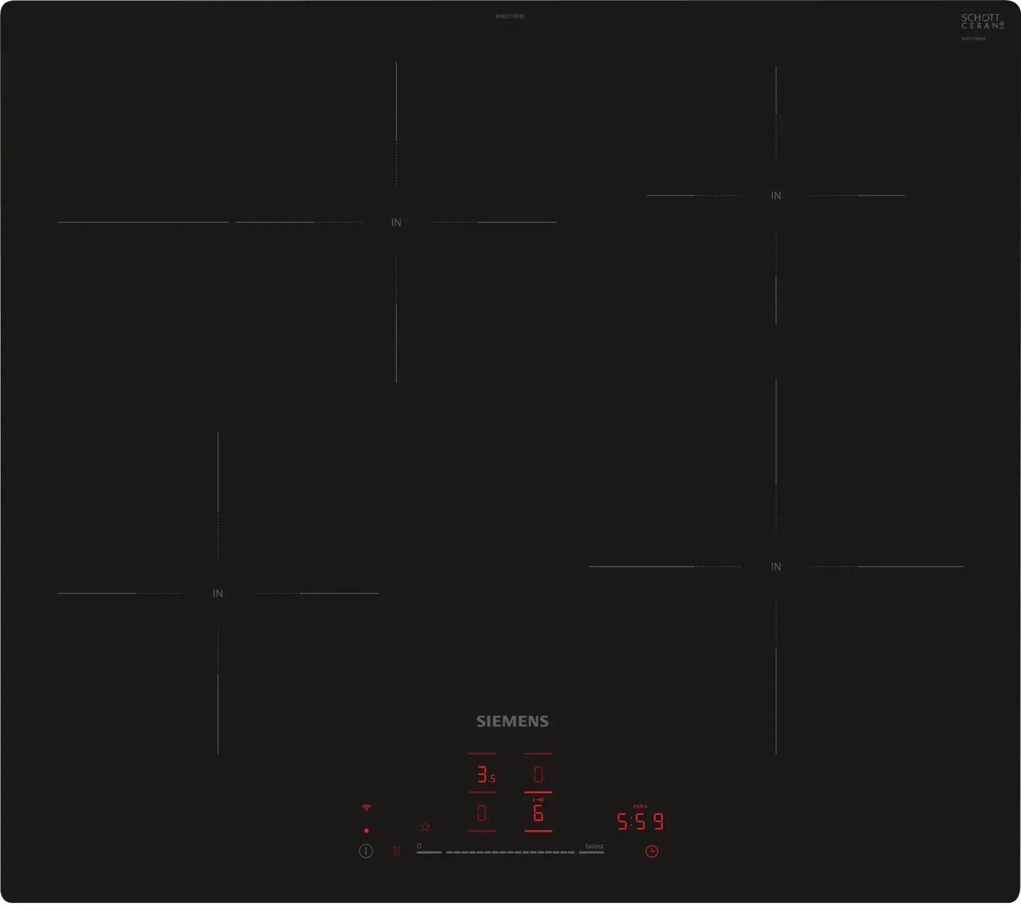 Płyta indukcyjna Siemens iQ300 EH601HFB1E 57,2cm
