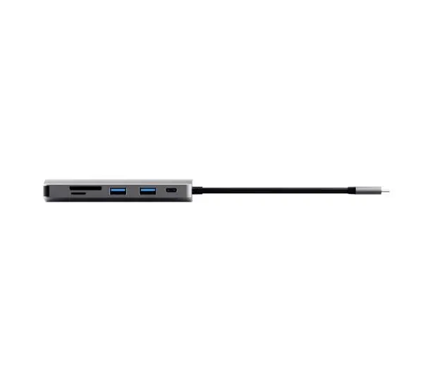 Trust Dalyx 7w1 USB-C Szary