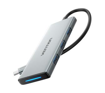 Hub USB Vention TOPHB 0,15m Szary