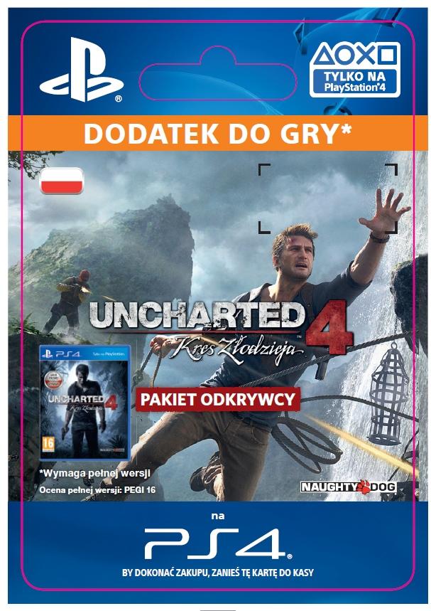 Uncharted 4: Kres Złodzieja - Pakiet Odkrywcy [kod aktywacyjny]