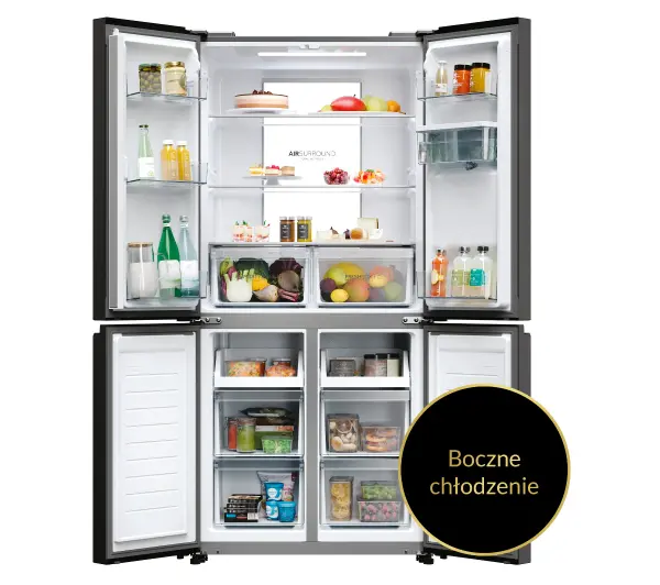 Haier Seria 7 HCR7818DWPT Pełny No Frost 181,5cm Dystrybutor wody Zdalne sterowanie Czarny łupkowy - Kup na Raty - RRSO 0%