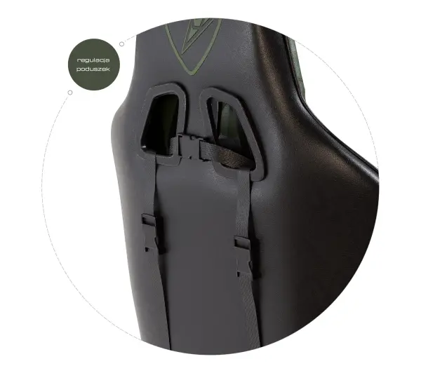 Cobra Draco CRF194 Gamingowy do 130kg Skóra ECO Zielono-czarny - Kup na Raty - RRSO 0%