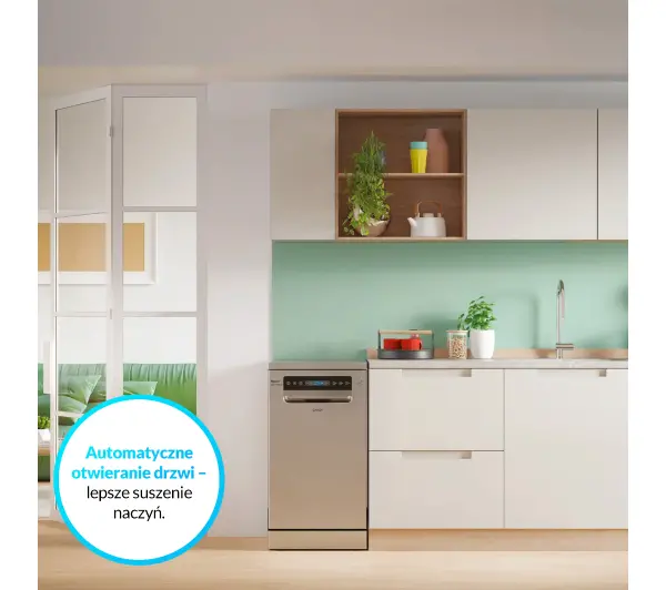 Candy RapidO CF1C7SB1FX 44,8cm Automatyczne otwieranie drzwi Szuflada na sztućce Zdalne sterowanie - Kup na Raty - RRSO 0%