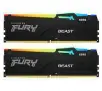 Pamięć RAM Kingston FURY Beast RGB DDR5 64GB (2 x 32GB) 6000 CL30 Czarny