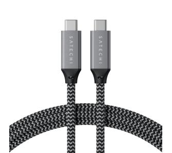 Kabel Satechi ST-U4C25M USB4-C do USB-C 0,25m Szary