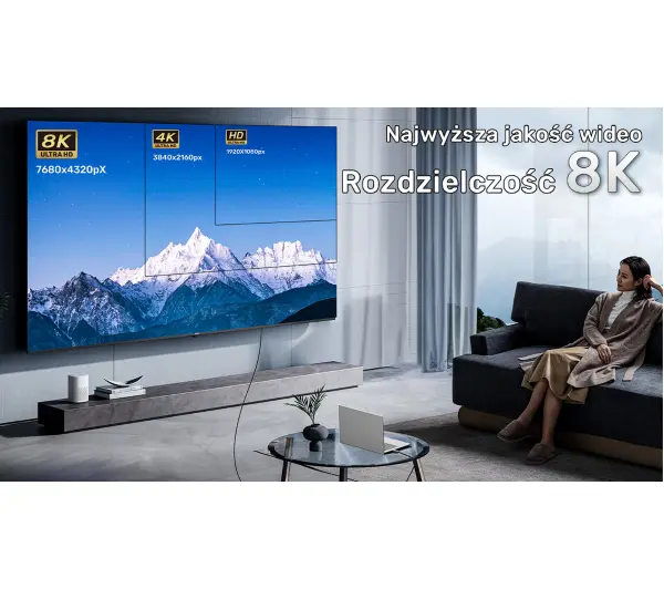 Unitek C11085GY01-15M HDMI 2.1 AOC 8K 120Hz 15m - Kup na Raty - RRSO 0%