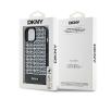 Etui DKNY Leather Printed Pattern Metal Logo MagSafe do iPhone 15 Pro Czarny