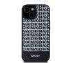 Etui DKNY Leather Printed Pattern Metal Logo MagSafe do iPhone 15 Pro Czarny