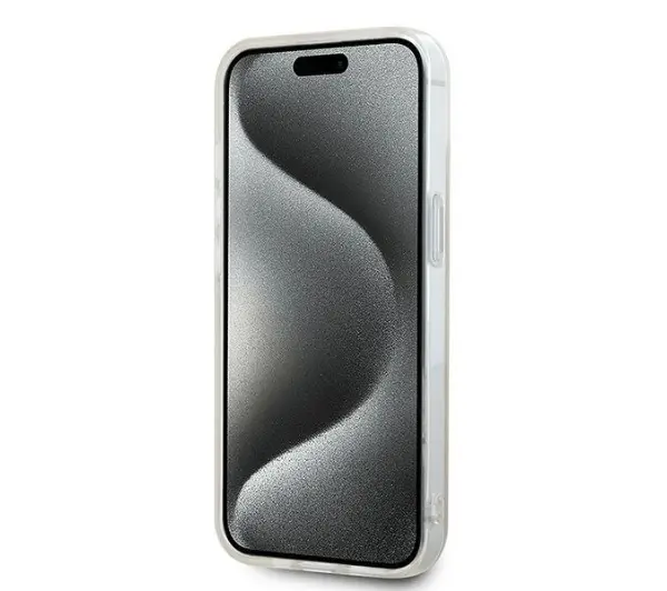 DKNY IML Checkered Mono Pattern & Printed Stripes MagSafe do iPhone 15 Różowy