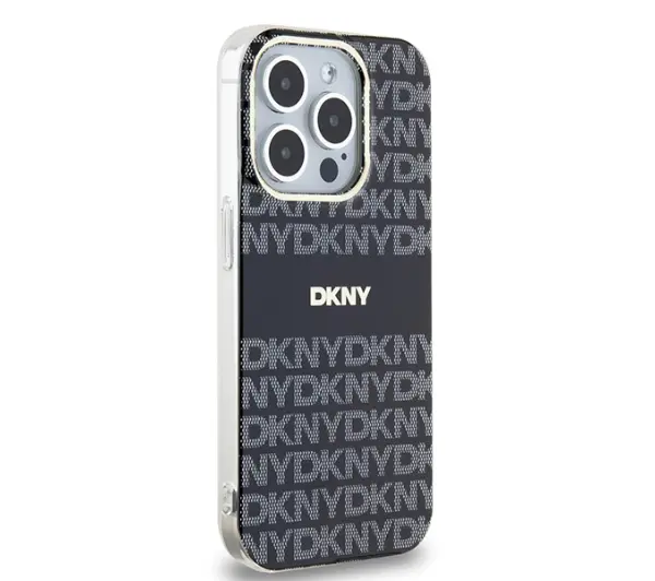 DKNY IML Mono & Stripe MagSafe do iPhone 15 Pro Max Czarny