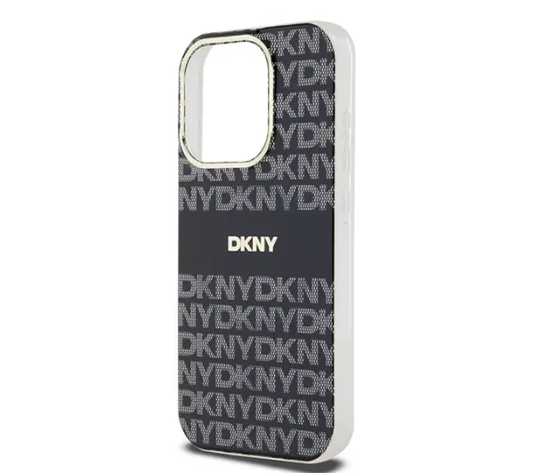 DKNY IML Mono & Stripe MagSafe do iPhone 15 Pro Max Czarny