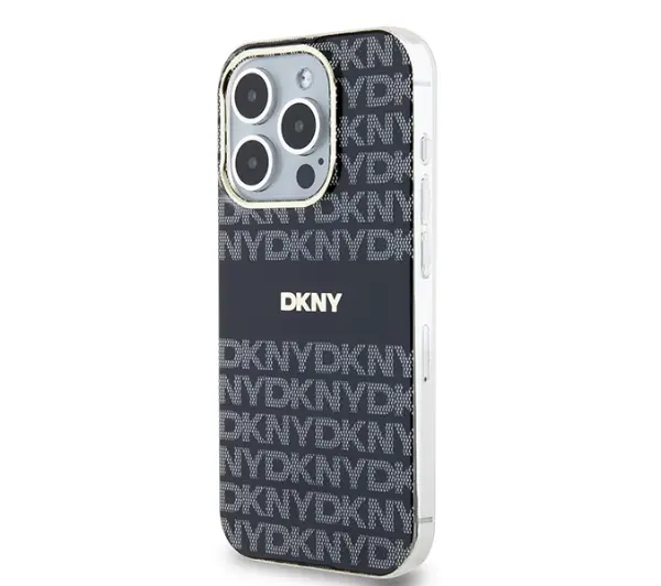 DKNY IML Mono & Stripe MagSafe do iPhone 15 Pro Max Czarny