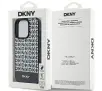 Etui DKNY Leather Printed Pattern Metal Logo MagSafe do iPhone 15 Pro Max Czarny