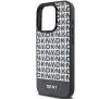 Etui DKNY Leather Printed Pattern Metal Logo MagSafe do iPhone 15 Pro Max Czarny