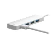 Hub USB Baseus Hub Baseus UltraJoy Series Lite 4-Port 200cm (USB do USB3.0*4) Biały